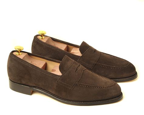 versace collection collection leather penny loafer|Men's Luxury Suede Loafers & Slippers .